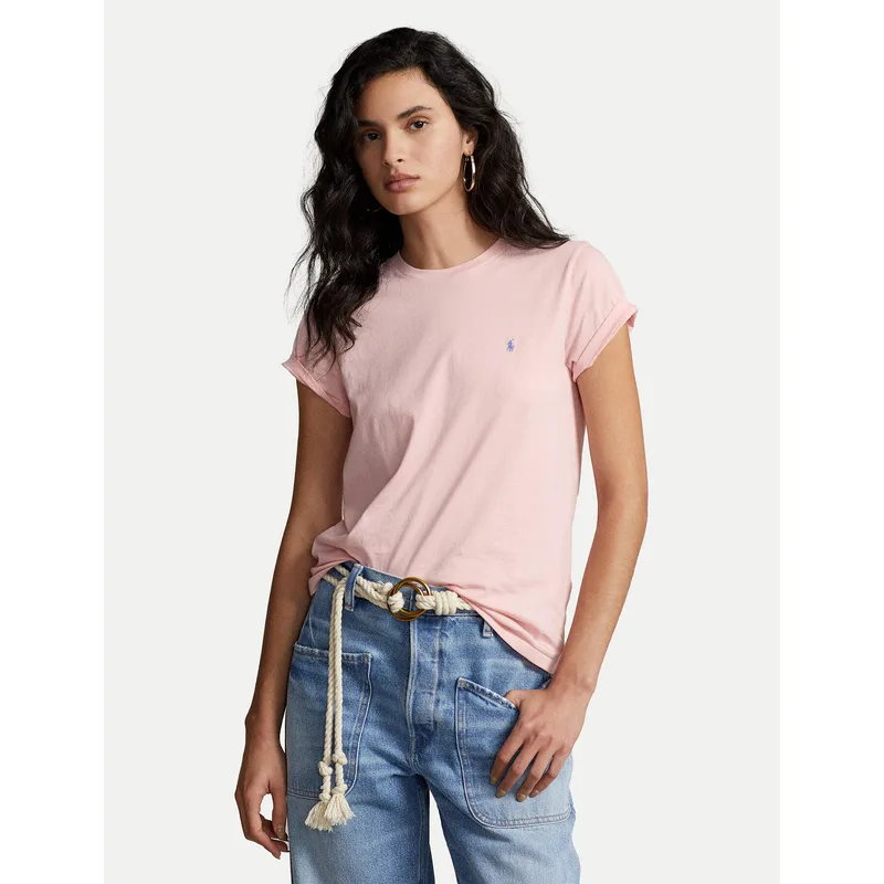 Polo Ralph Lauren T-Shirt 211898698004 Ροζ Regular Fit