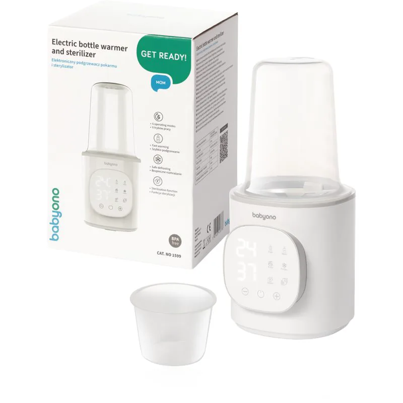 BabyOno Electric Bottle Warmer and Sterilizer Πολυλειτουργικό θερμαντικό για μπιμπερό 1 τμχ
