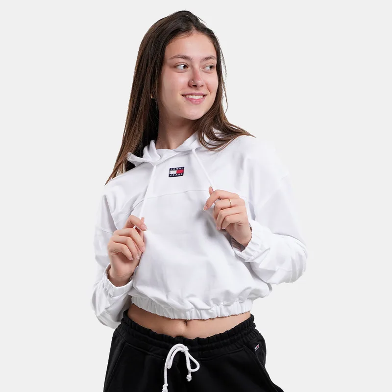 Tommy Jeans Γυναικεία Cropped Μπλούζα με Κουκούλα (9000152492_1539)