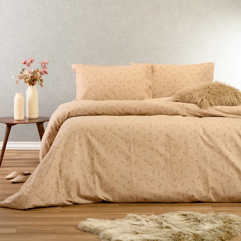 Φανελένια Παπλωματοθήκη Υπέρδιπλη (225x245) Melinen Winter Line Fay Μπεζ