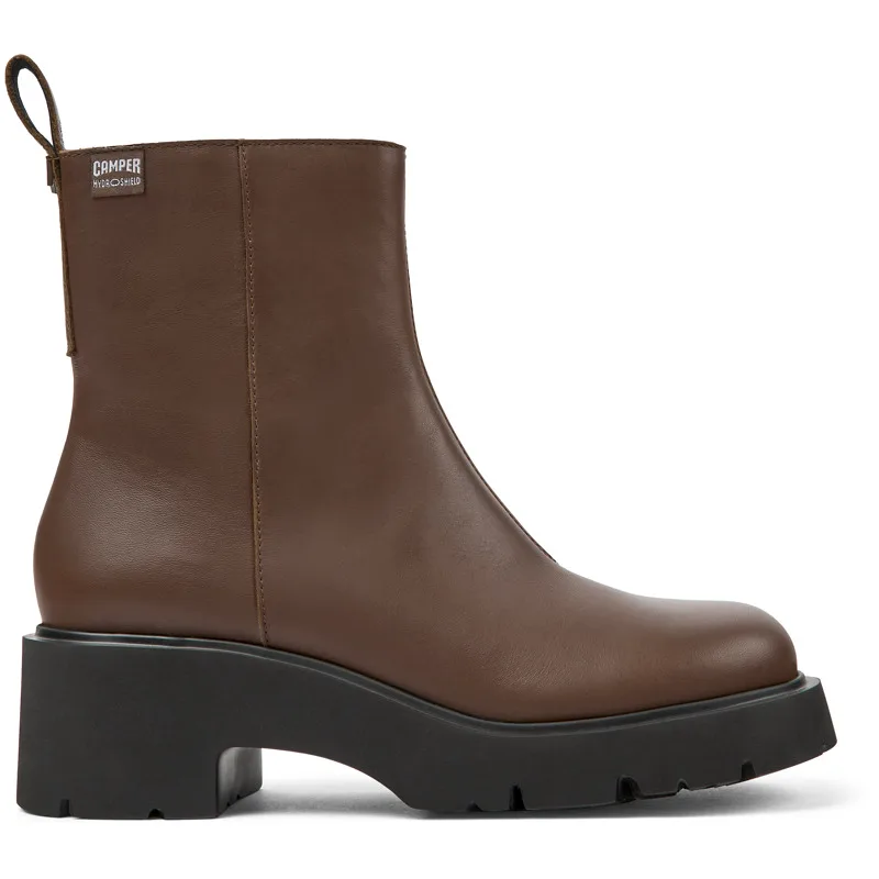 CAMPER Milah HYDROSHIELD® - Μπότες Για Γυναικεία - Καφέ, Μέγεθος , Smooth leather