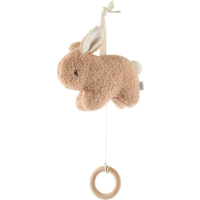 Bieco Musical Toy Bunny Fine κρεμαστό παιχνίδι δραστηριοτήτων με έντονα χρώματα με μελωδία 1 τμχ