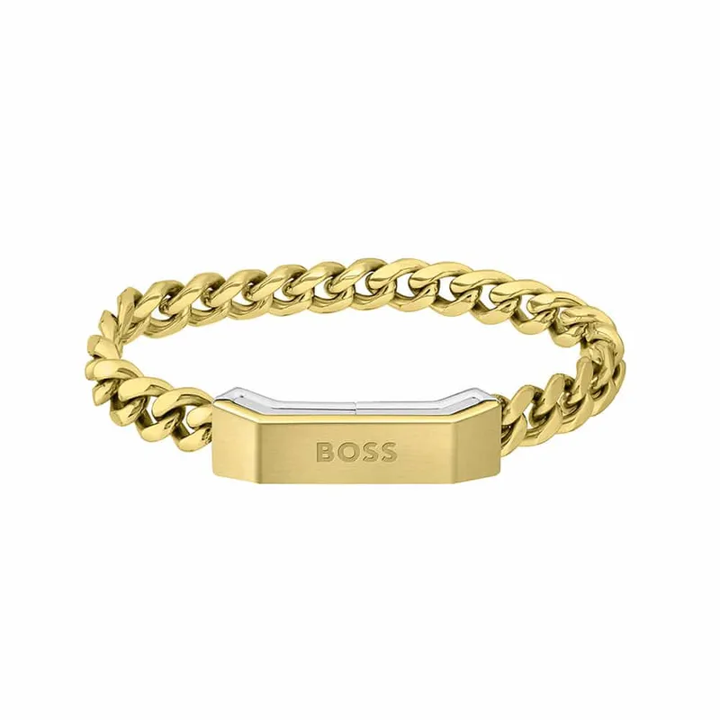 HUGO BOSS Ανδρικό Βραχιόλι από Eπιχρυσωμένο Ατσάλι 1580318S