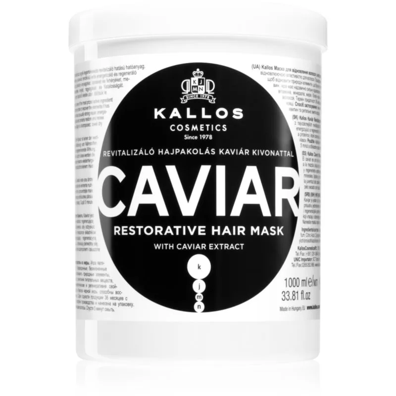 Kallos KJMN Professional Caviar αποκαταστατική μάσκα με χαβιάρι 1000 ml