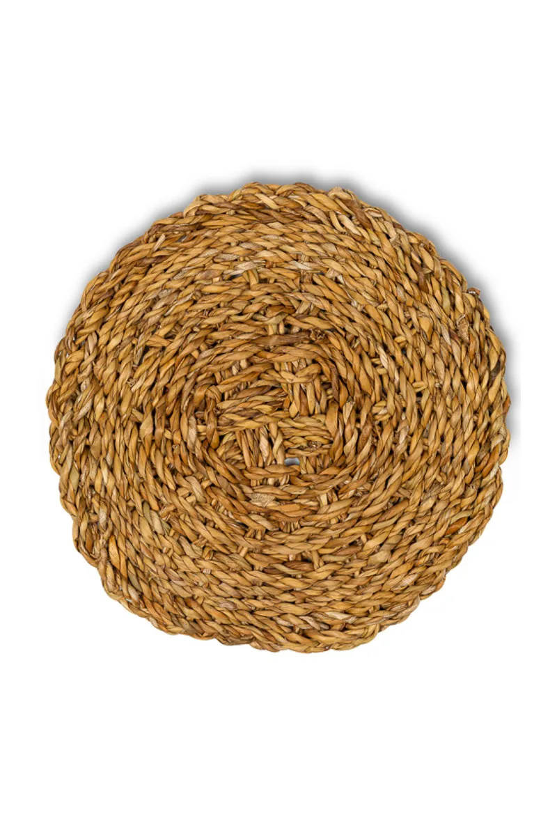 Σουπλα Πλεκτο Ψαθινο Στρογγυλο 40CM 40x40x0cm Μονόχρωμο OEM