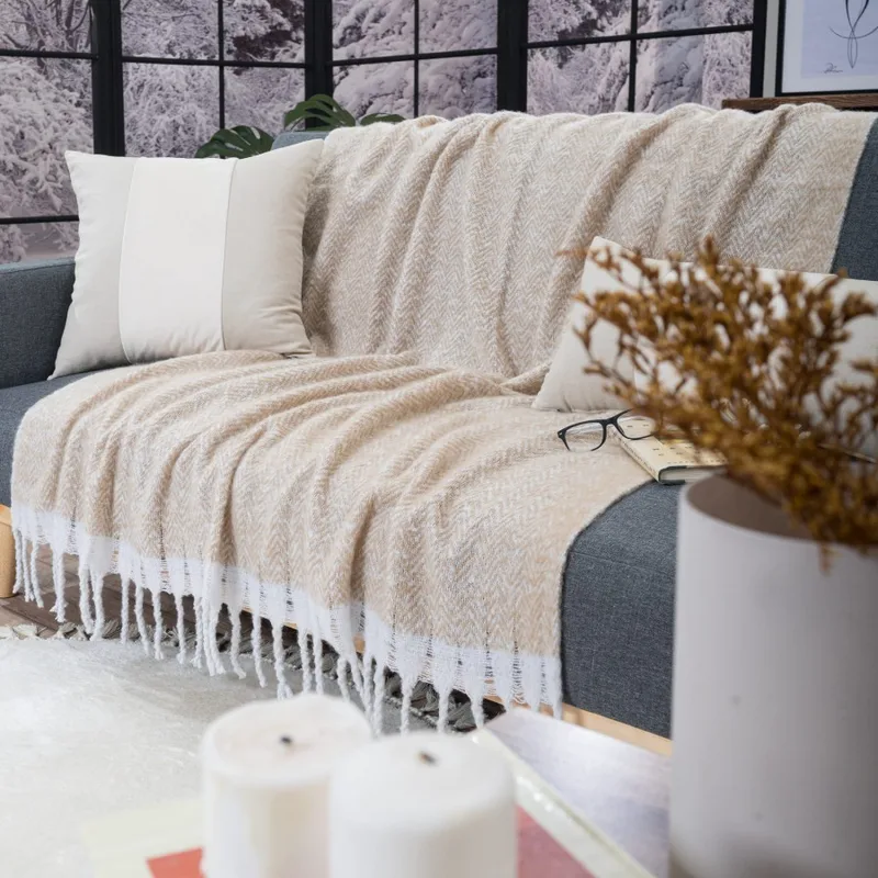 Ριχτάρι-Κουβέρτα Καναπέ Mohair 01 Teoran 130 x 150cm