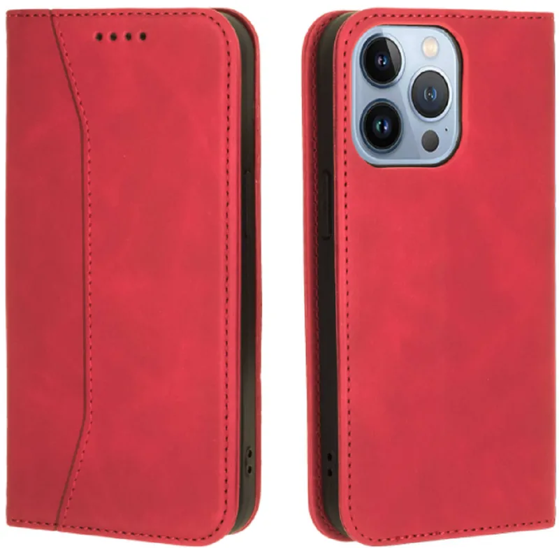 Bodycell Θήκη - Πορτοφόλι Apple iPhone 13 Pro - Red (5206015066986)