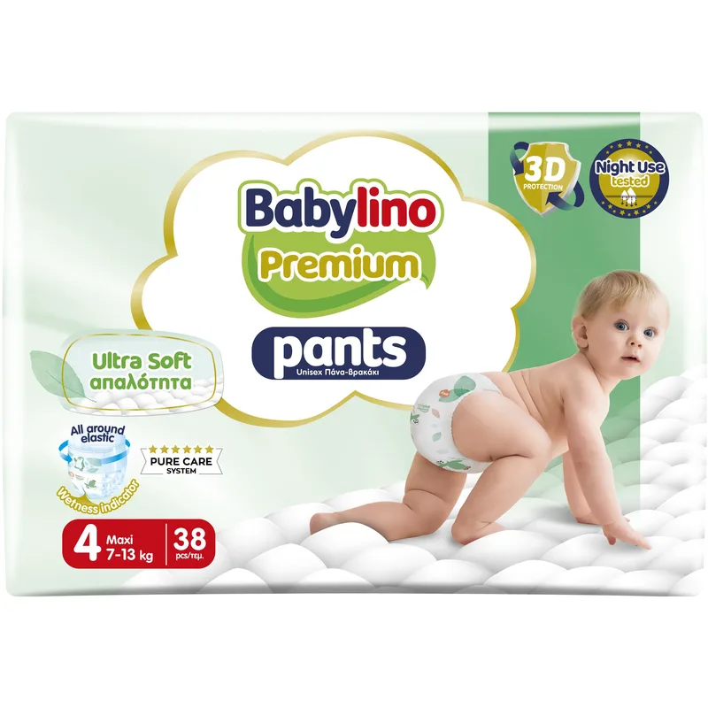 Babylino Premium Ultra Soft Pants Νο4 Maxi (7-13kg) 38 Τεμάχια