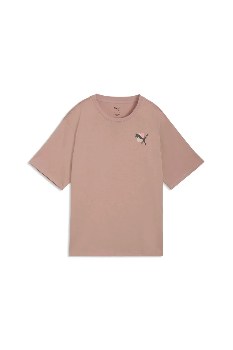 Puma γυναικείο T-shirt με λογότυπο Regular Fit "Puma Cat Graphic" - 528490 Σάπιο Μήλο