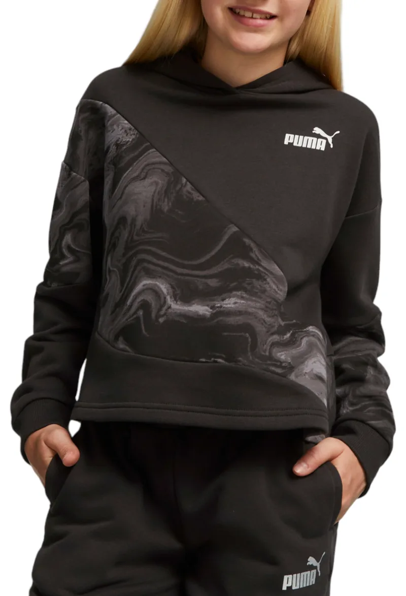 Μπλούζα Μακρυμάνικη Puma Power Cat Marbleized Hoodie 676438-01 Κορίτσι