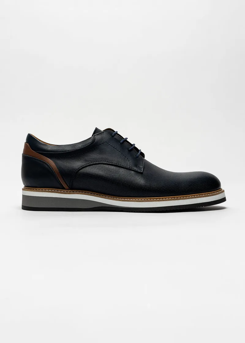Alessandro Rossi Δερμάτινα Παπούτσια της σειράς Derby - AR51213 Navy