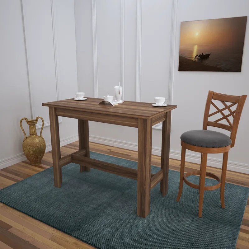 Τραπέζι Τραπεζαρίας Barra - Walnut 801Cmy2941 (120x93x60 cm)