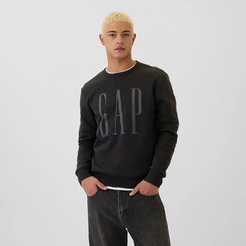 Φούτερ GAP Fleece Sweatshirt Black XXL