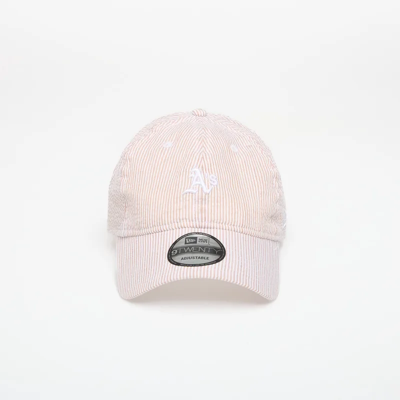 Cap New Era 9TWENTY MLB Seersucker Oakland Athletics Stone/ Optic White Universal
