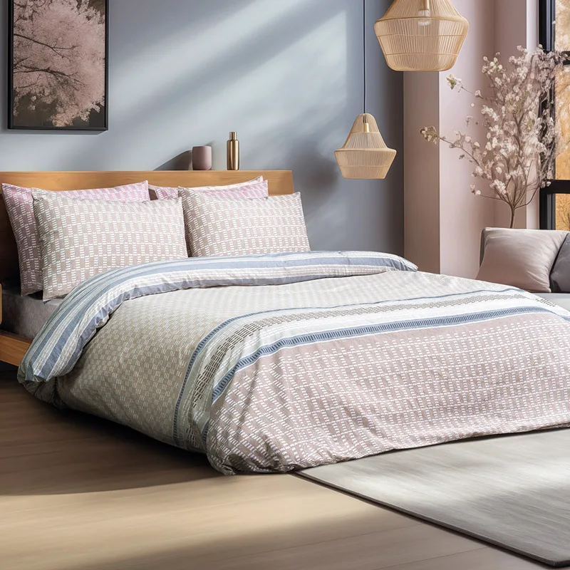 Σεντόνια Υπέρδιπλα Σετ Beauty Home Bermudas 12185 Μπεζ - ΧΩΡΙΣ ΛΑΣΤΙΧΟ 240x260