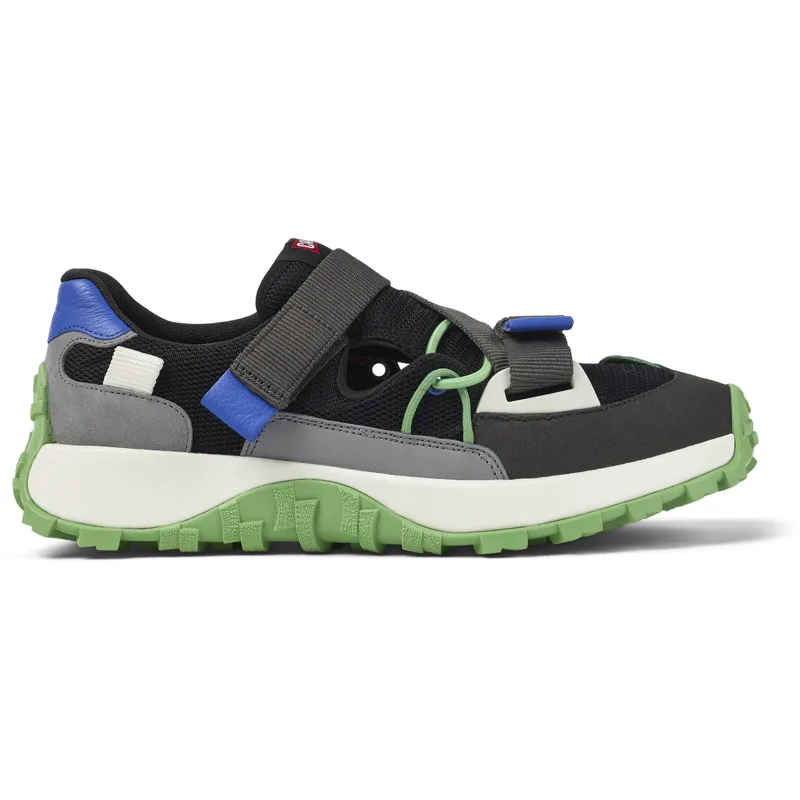CAMPER Twins - Sneakers Για Ανδρικα - Μαύρο,Γκρι,Μπλε, Μέγεθος 43, Cotton fabric/Smooth leather
