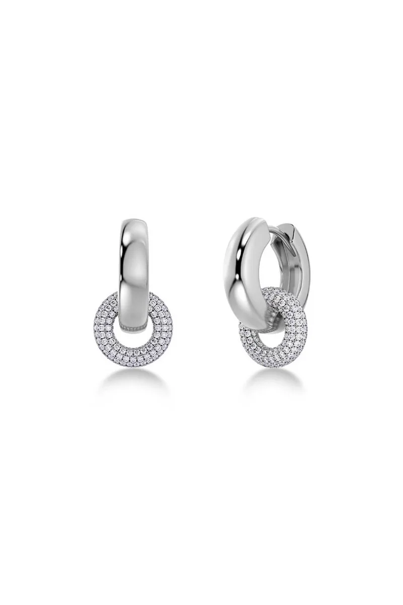 EDBLAD γυναικεία σκουλαρίκια "Eternal Pavé Silver" - 128080