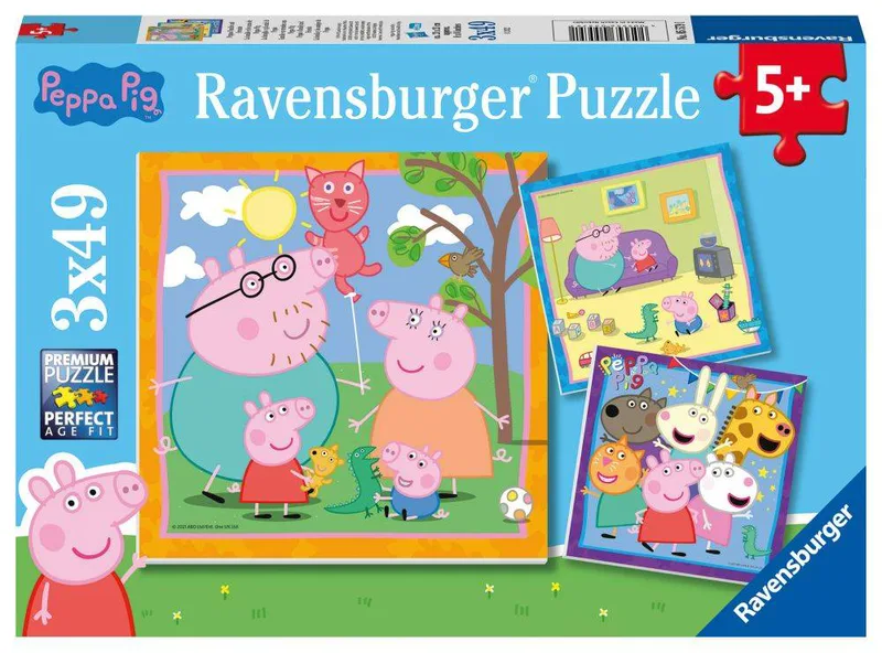 ΠΕΠΠΑ ΤΟ ΓΟΥΡΟΥΝΑΚΙ RAVENSBURGER (3Χ49) 147 ΚΟΜΜΑΤΙΑ