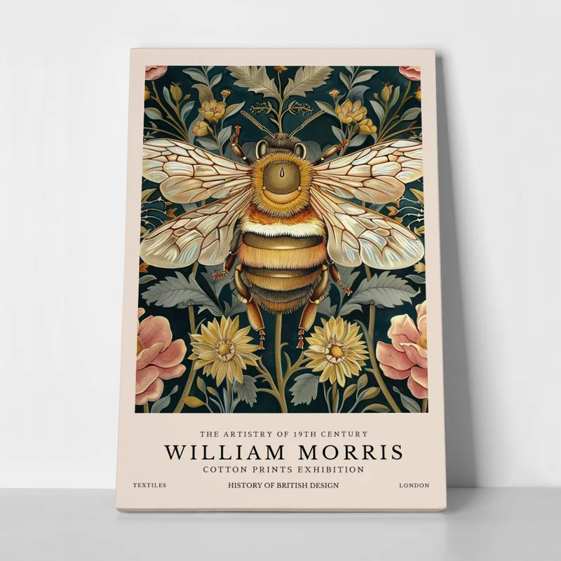 Πινακας σε καμβά WILLIAM MORRIS - BEE 1