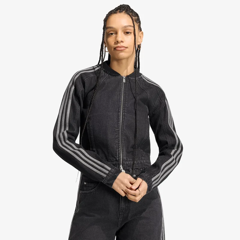 Μπουφάν adidas SST 2.0 Denim Tracktop True Black Denim XS