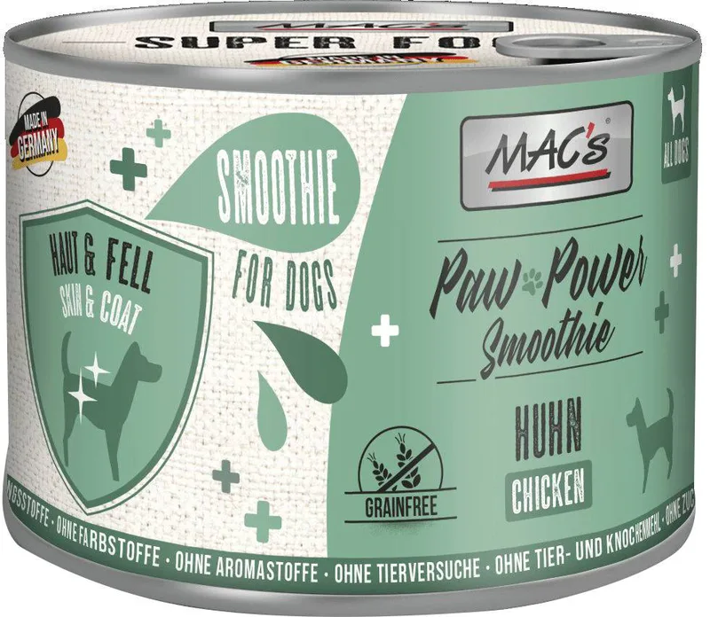 ΥΓΡΗ ΣΥΜΠΛΗΡΩΜΑΤΙΚΗ ΤΡΟΦΗ MACS DOG POWER SMOOTHIE ΚΟΤΟΠΟΥΛΟ (200GR)