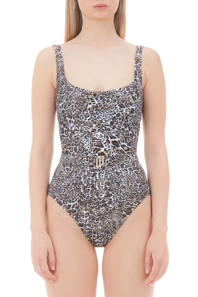 Μαγιό Ολόσωμο Liu Jo Animal Print Mε Αποσπώμενη Ζώνη VA2121J6402-V9789 Γυναικείο