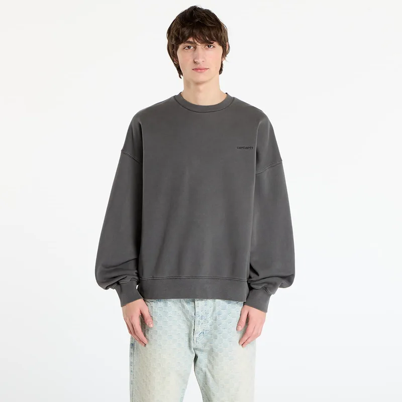 Φούτερ Carhartt WIP Benton Sweat UNISEX Graphite Garment Dyed XS