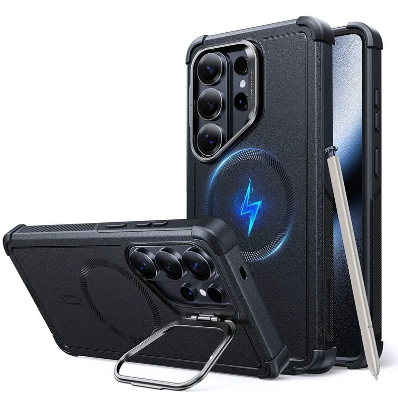 Θήκη ESR Cyber Tough with Stash Stand Magsafe Black Samsung Galaxy S26 Ultra