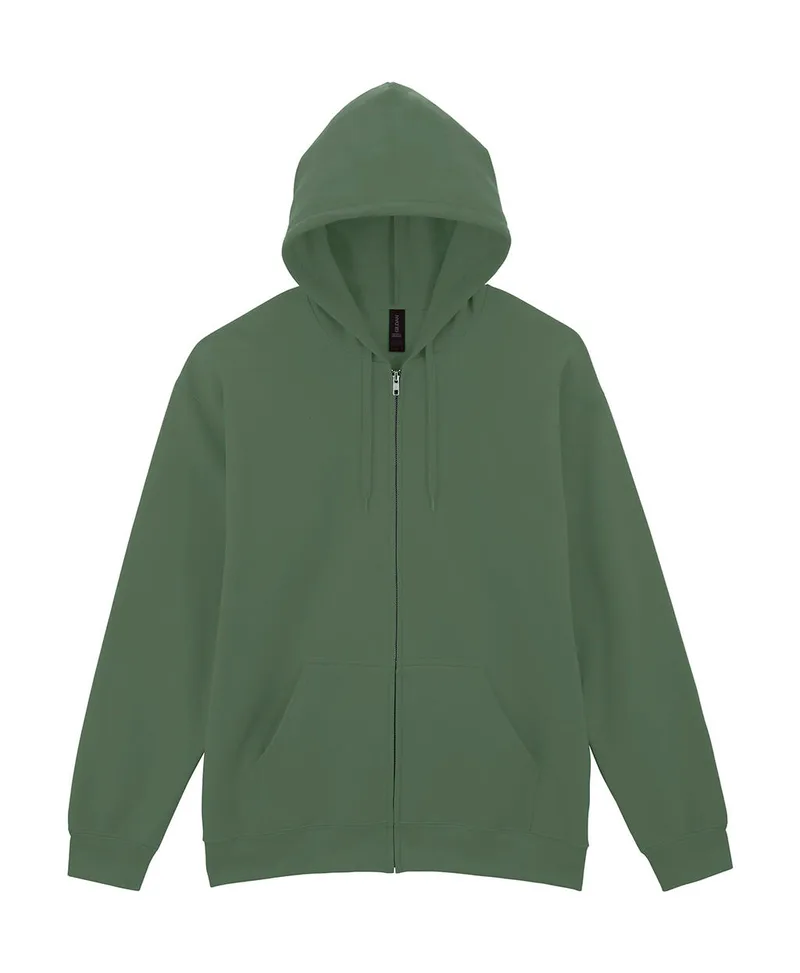 Ζακέτα Φούτερ με Κουκούλα SF600 Gildan Softstyle Midweight Full Zip Hoodie Military Green