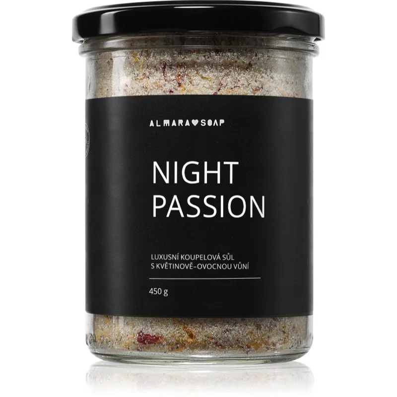 Almara Soap Bath Salt χαλαρωτικό αλάτι για μπάνιο με άρωμα Night Passion 450 γρ