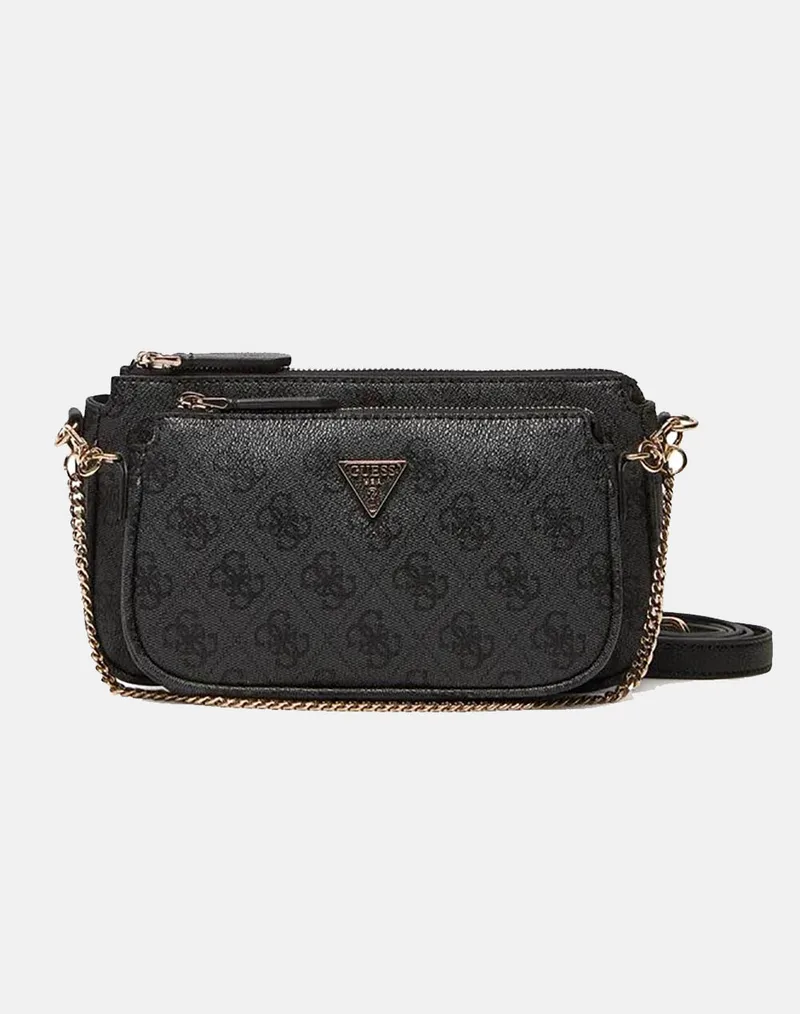 GUESS NOELLE II DBL POUCH CROSSBODY ΤΣΑΝΤΑ ΓΥΝΑΙΚΕΙΟ HWBG9672710-CLO Gray