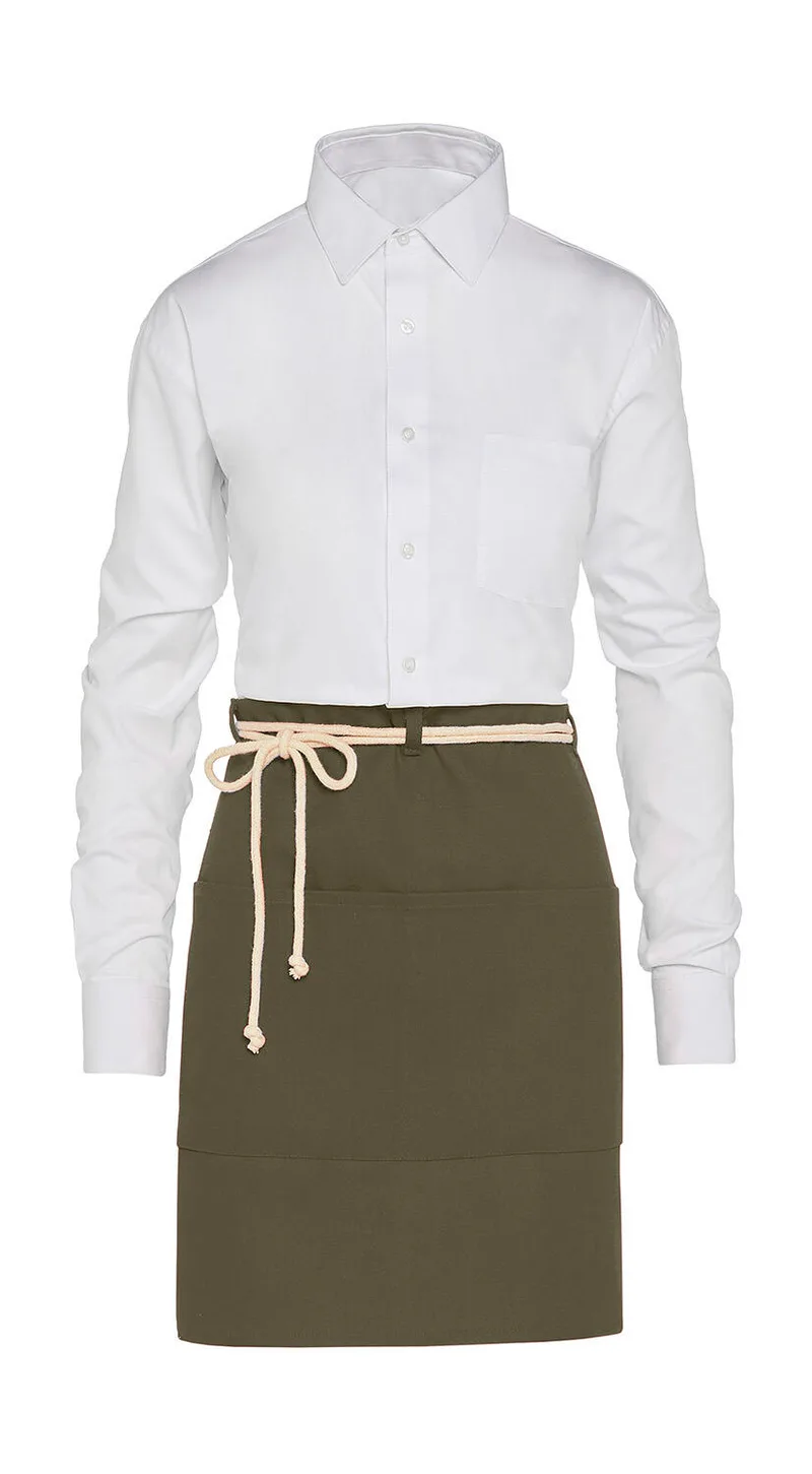 Κοντή Ποδιά Μέσης Corsica Canvas με Τσέπη SG Accessories - BISTRO JG15P-CA-Bistro Olive