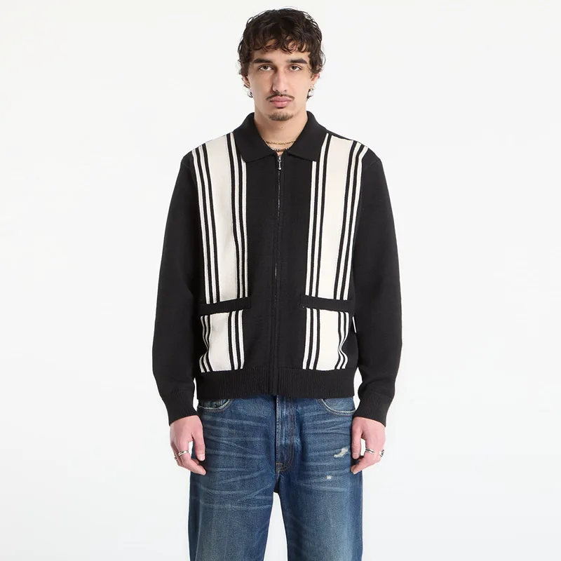 Πουλόβερ OBEY Matt Zip Up Sweater Black Multi L