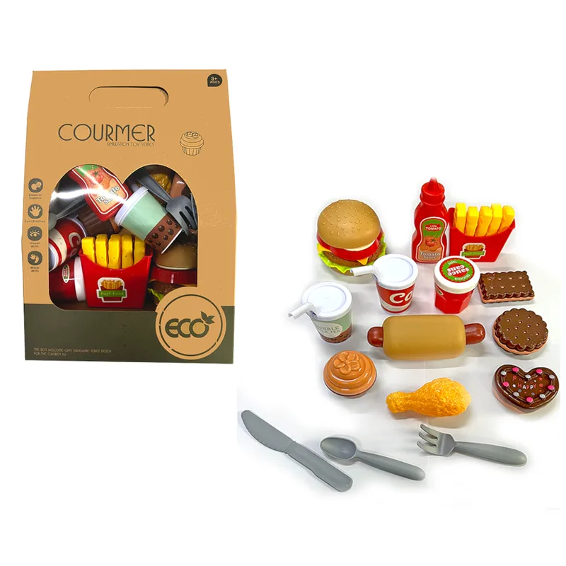 Σετ ECO παιχνίδι φαγητού hamburger 15τεμ