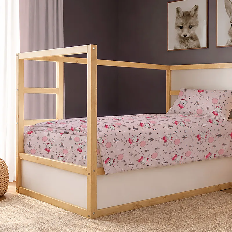 Παπλωματοθήκη Μεμονωμένη Μονή 160X240 Dimcol Ballerina Bear 598 (160x240)