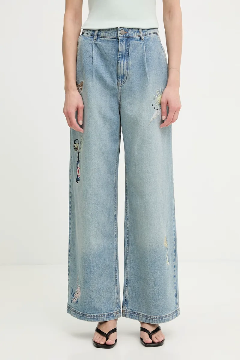 MUNTHE τζιν wide leg γυναικεία BRALI