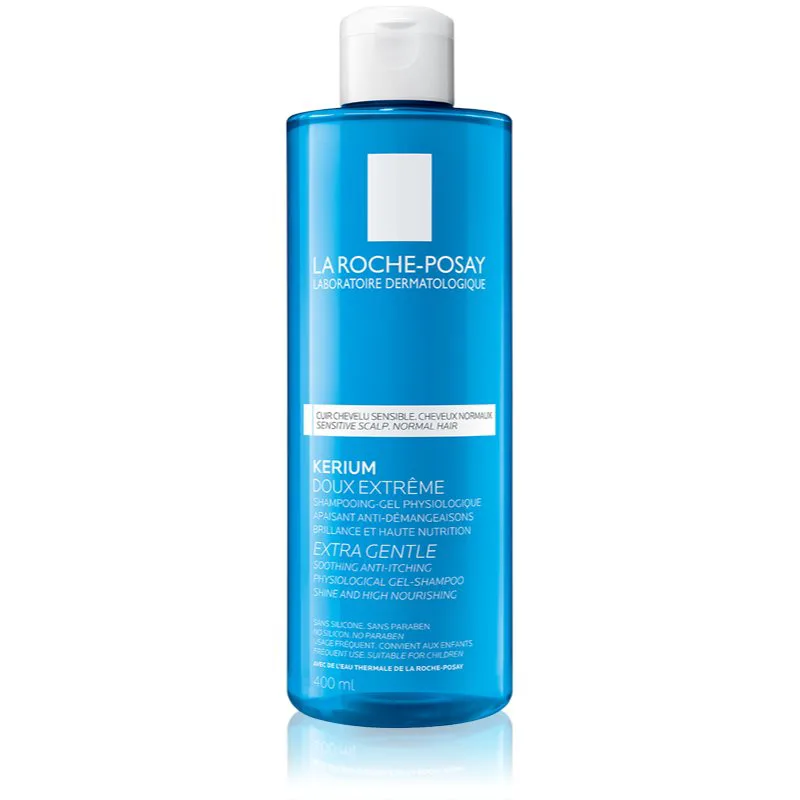 La Roche-Posay Kerium απαλό φυσιολογικό τζελ σαμπουάν για κανονικά μαλλιά 400 ml
