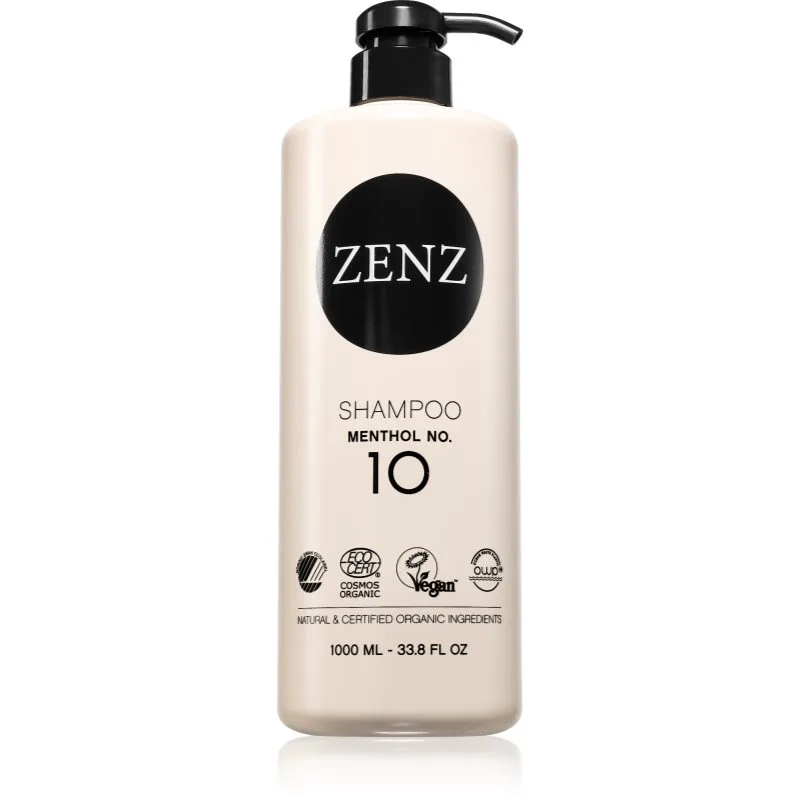 ZENZ Organic Menthol No. 10 σαμπουάν για λιπαρά μαλλιά και το δέρμα της κεφαλής 1000 ml