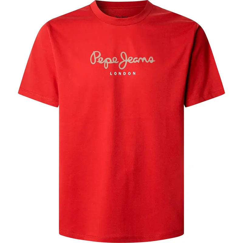 Pepe Jeans Eggo Ανδρική Μπλούζα T-Shirt PM508208-285 Κόκκινο