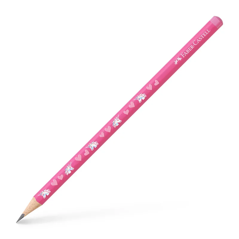 Μολύβι Κλασικό Faber Castle HB Unicorn Ροζ 111510