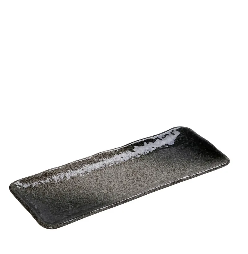 Πιατέλα Σερβιρίσματος Ορθογώνια Stoneware Γκρι Kenya ESPIEL 30x11,8x2,4εκ. GMT214K2 (Σετ 2 Τεμάχια) (Χρώμα: Γκρι, Υλικό: Stoneware) - ESPIEL - GMT214K2