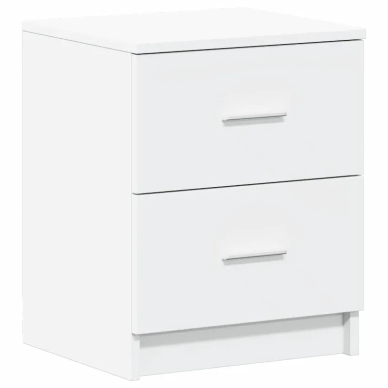 vidaXL Κομοδίνο με 2 Συρτάρια Λευκό 40x36x50 εκ.