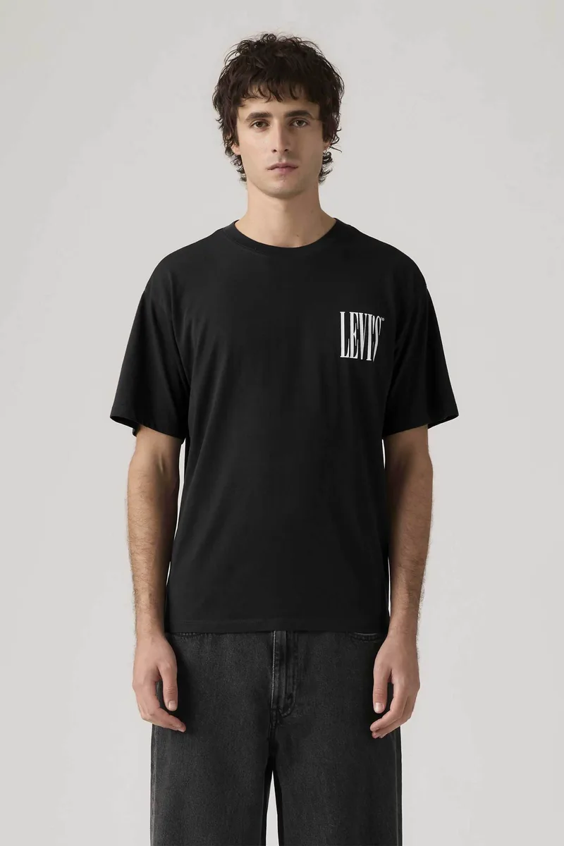 Levi's® ανδρικό T-shirt με λογότυπο Relaxed Fit "Graphic Vintage" - 873730397 Μαύρο