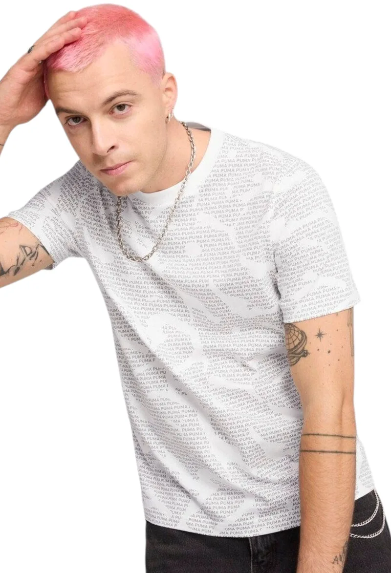 Μπλούζα Κοντομάνικη Puma ESS Logo Lab Aop Tee 684668-02 Ανδρικό