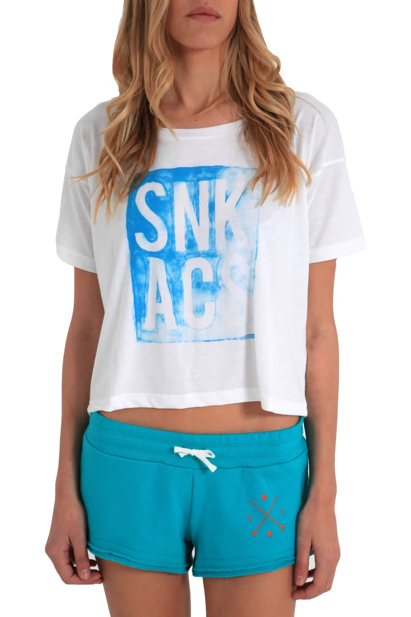 Μπλούζα Κοντομάνικη Sneak Aces . 4039-110-WHITE Γυναικείο