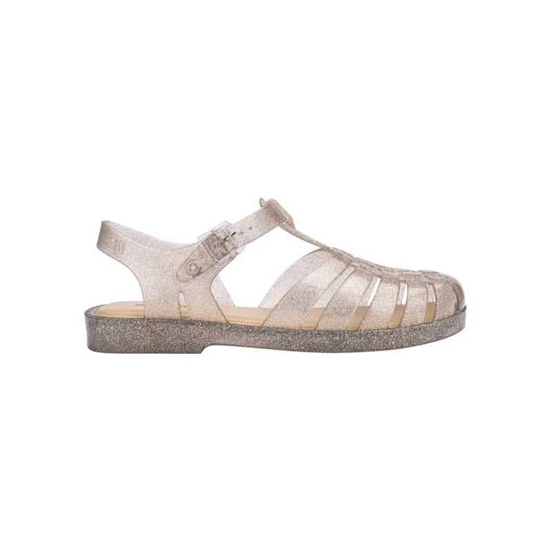 Σανδάλια Melissa Possession Shiny Sandals - Beige/Silver Glitter