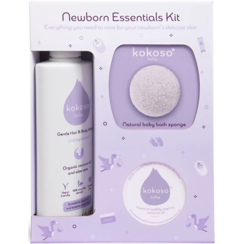 Kokoso Baby Newborn Essentials Kit σετ δώρου για παιδιά από τη γέννηση