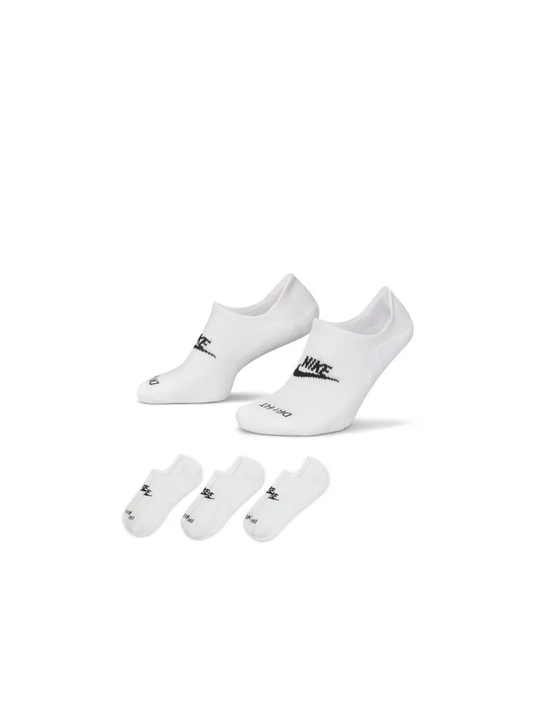 Nike Everyday Plus Cushioned DN3314-100 Αθλητικές Κάλτσες Λευκές 3 Ζεύγη
