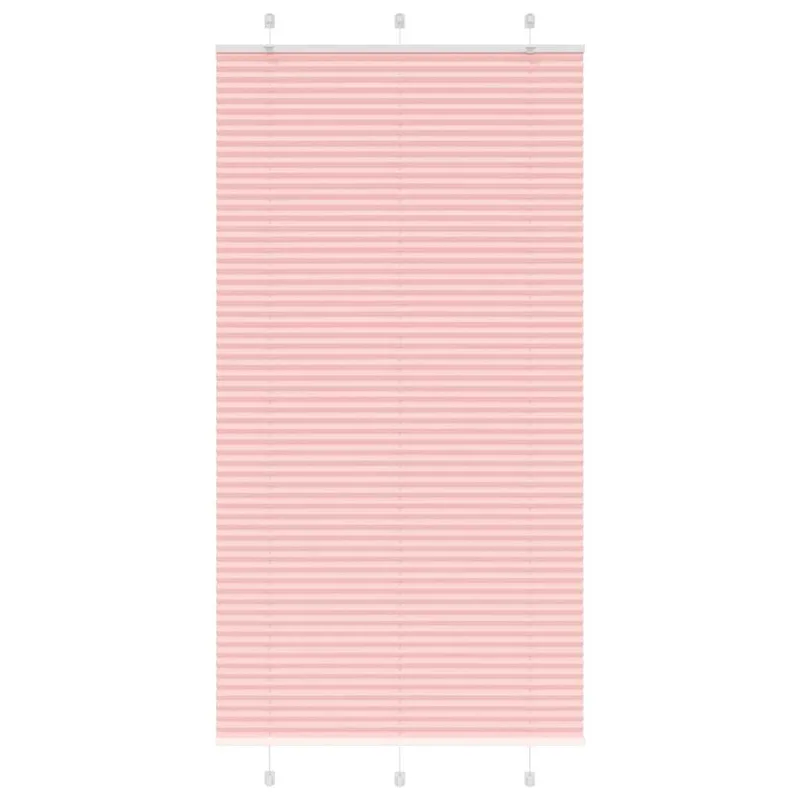 vidaXL Πλισέ Στόρι Ροζ 110x200 εκ. Πλάτος Υφάσματος 109,4 εκ. Πολυεστέρας