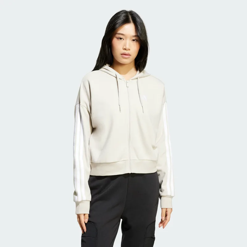 adidas sportswear W Essentials 3-Stripes French Terry Full-Zip Hoodi (9000258528_87835)